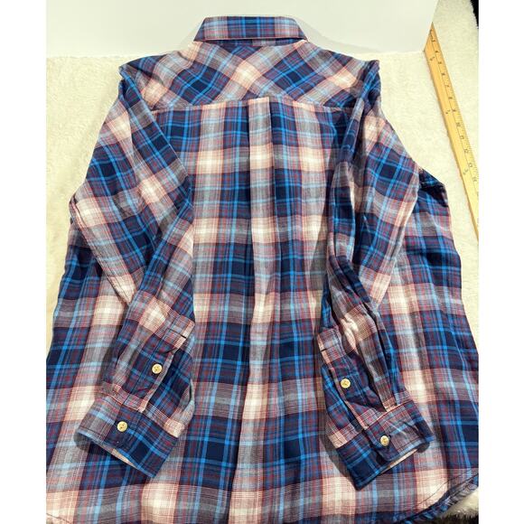 Ariat Real Billie Jean Shirt Womens Woodland Plaid Long-Sleeve Size L NWT - Picture 3 of 8
